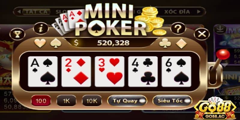 Bí quyết nổ hũ thành công khi chơi mini poker